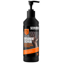 SCRUBB Orange Scrub Heavy Duty Beaded Hand Cleaner, 1L