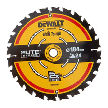 DeWalt DT10302-QZ 184x16mm 24T Extreme Framing Circular Saw Blade