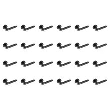 Eclipse 62231x24 Knurled Lever on Rose - Matt Black - 12 Pairs