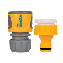 Hozelock 2071 Threaded Tap & Soft Touch Hose End Connector Set