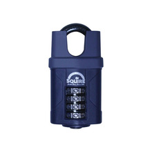Squire HSQCP40CS CP40CS Combination Padlock 4-Wheel Closed Shackle 40mm