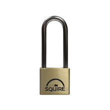 Squire HSQLN4212 LN4LS Lion Brass Padlock 5-Pin 40mm - 65mm Long Shackle