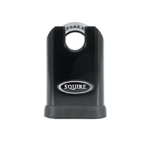 Squire HSQSS50CP5 SS50CP5 Stronghold Solid Steel & Brass Padlock 50mm Closed Shackle CEN3
