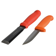 Hultafors HULEDC25HVK Chisel EDC 25mm & Craftsmen's Knife HVK in a Double Holster