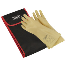 Sealey HVGBCOMBO Electrician's Safety Gloves with Bag 1kV AC