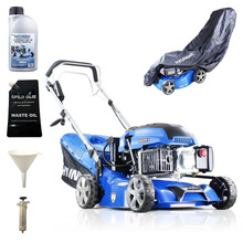 Hyundai 17 / 43cm 139cc Electric Start Self Propelled Petrol Lawnmower And Extras