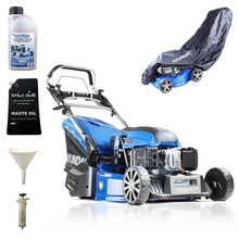 Hyundai 21'' / 53cm Self Propelled Rear Roller Cut Petrol Lawnmower And Extras