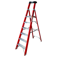Excel 31131 Electricians Fibreglass Platform Step Ladder 6 Tread 2.04m EN131