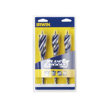 IRWIN® IRW10506627 Blue Groove 6X Wood Drill Bit Set, 3 Piece