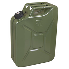 Sealey JC20SCG Screw Cap Metal Jerry Can 20L - Green