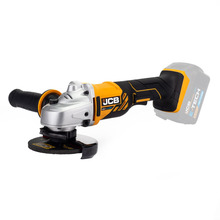 JCB 18V Cordless Angle Grinder, 115mm 4 1/2 inch, 2-5Ah Li-Ion Battery Options, M14 Thread | 21-18AG-B, Bare Unit + 2.0Ah Battery