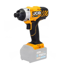JCB 18V Cordless Impact Driver, 150Nm, 2.0Ah-5.0Ah Li-Ion Batteries, 1/4 Hex Quick Release Chuck | 21-18ID-B, Bare Unit