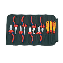 00 19 41 Pliers & Screwdriver Set in Tool Roll, 11 Piece