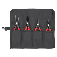 00 19 57 Precision Circlip Pliers Set in Roll, 4 Piece