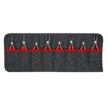 KNIPEX 00 19 58 V02 Tool Roll Circlip Plier Set, 8 Piece