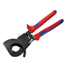 KNIPEX 95 31 250 Ratchet Action Cable Cutter Multi-Component Grip 250mm