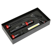 Rechargeable Inspection Light Interchangeable 3-in-1 COB LED