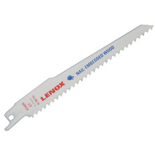 LENOX LEN20572 20572-656R Wood Cutting Reciprocating Saw Blade 150mm 6 TPI (Pack 5)