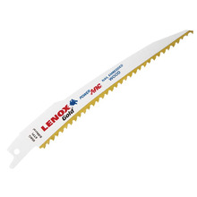 LENOX LEN656GR 656GR Gold® Wood Cutting Reciprocating Saw Blades 150mm 6 TPI (Pack 5)