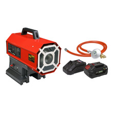 Space Warmer® Propane Heater 30,000-68,000Btu/hr (9-20kW) 230V with 20V 4Ah Kit