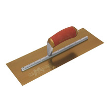 Marshalltown MPB13GSD Pre-Worn PermaShape&reg; Finishing Gold S/S Trowel DuraSoft&reg; 13 x 5in