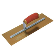 MPB145GSD Pre-Worn PermaShape® Finishing Gold S/S Trowel DuraSoft® 14 x 5in