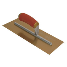 Marshalltown MPB1GSD Pre-Worn PermaShape&reg; Finishing Gold S/S Trowel DuraSoft&reg; 11 x 4.1/2in