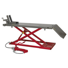 Heavy-Duty Air/Hydraulic Motorcycle Lift 680kg Capacity