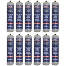 Sealey Disposable Argon Gas Cylinder 100g - Box of 12
