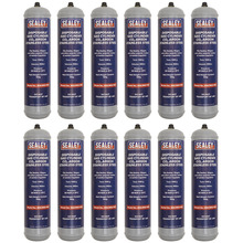 Sealey Disposable Carbon Dioxide/Argon Gas Cylinder 100g - Box of 12