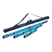 OX Pro Level Set - Includes 600mm, 1200mm, 1800mm Levels & Storage Bag