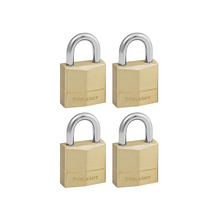 MLK120Q Master Lock Solid Brass 20mm Padlock 3-Pin - Keyed Alike x 4
