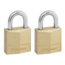 MLK120T Master Lock Solid Brass 20mm Padlock 3-Pin - Keyed Alike x 2