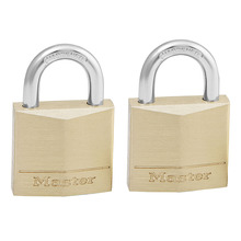 Solid Brass 30mm Padlock 4-Pin - Keyed Alike x 2