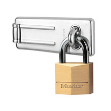 MLK140703 Master Lock Hasp 89mm + Solid Brass Padlock 40mm