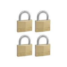 MLK150Q Master Lock Solid Brass 50mm Padlock 5-Pin - Keyed Alike x 4