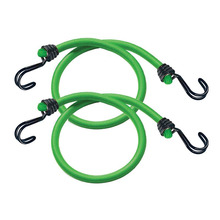 MLK3021E Master Lock Twin Wire Bungee Cord 80cm Green 2 Piece