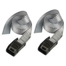 MLK3110E Master Lock Lashing Strap with Metal Buckle, Grey 2.5m 150kg (Pack 2)