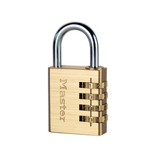 MLK604 Master Lock Brass Finish 40mm 4-Digit Combination Padlock