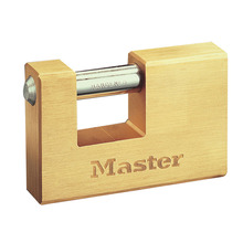 MLK606 Master Lock Rectangular 63mm Solid Brass Body Shutter Padlock
