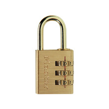 Brass Finish 30mm 3-Digit Combination Padlock