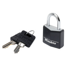 MLK9130BLK Master Lock Aluminium Black Vinyl Cover 30mm Padlock 4-Pin