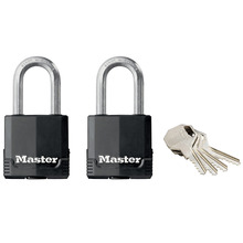 MLKM115TLF Master Lock Excell™ Weather Tough 45mm Padlock 4-Pin - Keyed Alike x 2