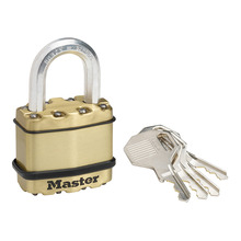 MLKM1B Master Lock Excell™ Brass Finish 45mm Padlock 4-Pin