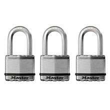 MLKM5TRILF Master Lock Excell™ Laminated Steel 50mm Padlock - 38mm Shackle - Keyed Alike x 3