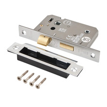 Eclipse 76 mm Mortice Bathroom Lock - Nickel Plated - J73021