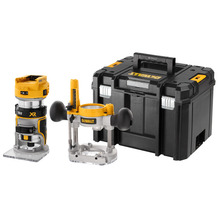 DeWalt DCW604NT -XJ 18V XR Li-ion Brushless Router Bare Unit Extra Bases