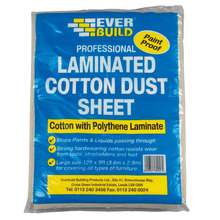 Everbuild Laminated Cotton Dust Sheet 129 ft - 484992