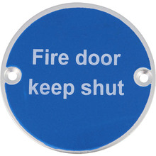 Eclipse 76mm SAA Fire Door Keep Shut Sign (2pk) - FRI38201