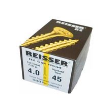 Reisser Cutter Yellow Countersunk Pozi Screws 4.0mm X 45mm (Box Of 200)